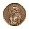 Rundes Wand Bronzerelief Betende Maria - Madonna Hiltrud -Outlet GARTENTRAUM Store rundes wand bronzerelief betende maria madonna hiltrud