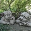 Schlafender Gargoyle Als Steinfigur - Ansgar -Outlet GARTENTRAUM Store schlafender gargoyle als steinfigur ansgar