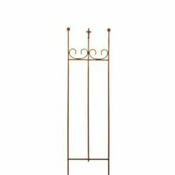 Schöne Rankhilfe Mit Französischer Lilie - Rost Metall - Furina