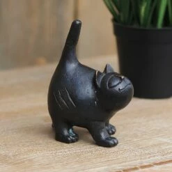 Schwarze Deko-Katzenfigur Aus Bronze - Ferdinand
