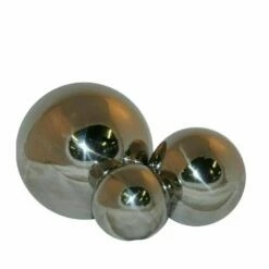 Schwimm- Und Deko Kugel Aus Metall - Silber - Kahekili