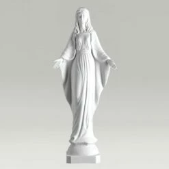 Segnende Himmelskönigin In Aus Marmorguss - Maria Aperi