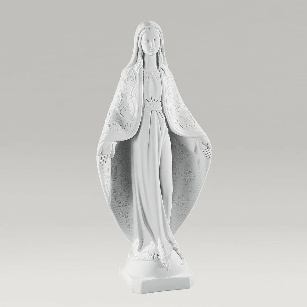 Segnende Maria Mutter Gottes Aus Weißem Marmorguss - Maria Nobilis 3 Segnende Maria Mutter Gottes Aus Weißem Marmorguss - Maria Nobilis