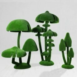 Set Aus Riesigen Honigpilzen - Wetterfeste Formschnitt Pilze - Fungos Set