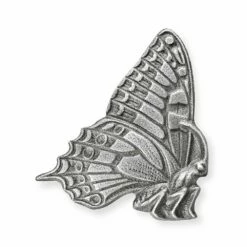 Sitzende Alu Schmetterlingfigur Zur Garten Wandbefestigung - Schwalbenschwanz Jara