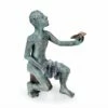 Sitzende Bronze Mannfigur Mit Papierflugzeug - Limitiert - Jasons Sohn