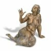 Sitzende Bronze Sängerin - Meerjungfrau In Limitierter Auflage - Ligeia -Outlet GARTENTRAUM Store sitzende bronze saengerin meerjungfrau in limitierter auflage ligeia