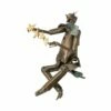 Sitzende Clownfigur Aus Bronze Mit Farbigen Akzenten - Clown