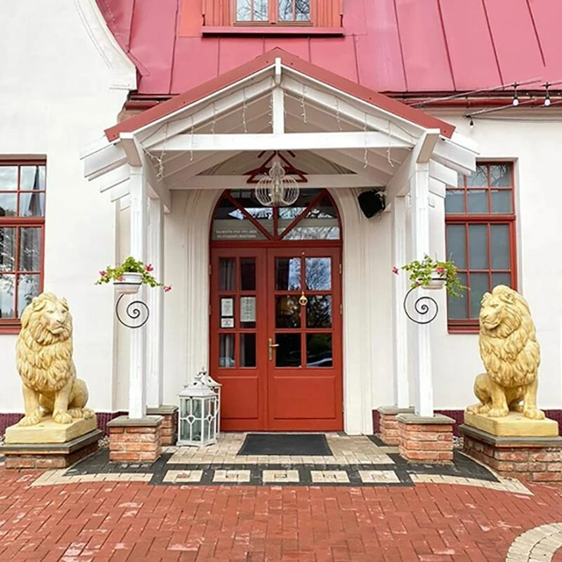 Sitzender Steinguss Löwe Für Den Garten Oder Hauseingang - Nach Links Blickend - Oreste 5 Sitzender Steinguss Löwe Für Den Garten Oder Hauseingang - Nach Links Blickend - Oreste – Bild 3