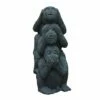 Skulptur Der Drei Affen Aus Stein - Sambiki