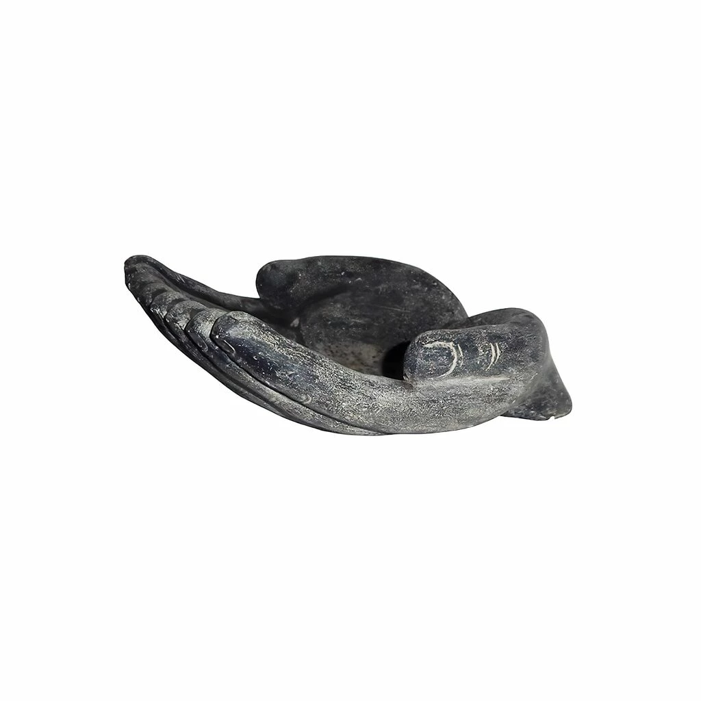 Skulptur Mit 2 Händen Aus Steinguss Als Schale Für Den Garten - Cheria 4 Skulptur Mit 2 Händen Aus Steinguss Als Schale Für Den Garten - Cheria – Bild 2