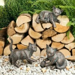 Titelseite -Outlet GARTENTRAUM Store spielendes kaetzchen als bronzefigur jungkatze2