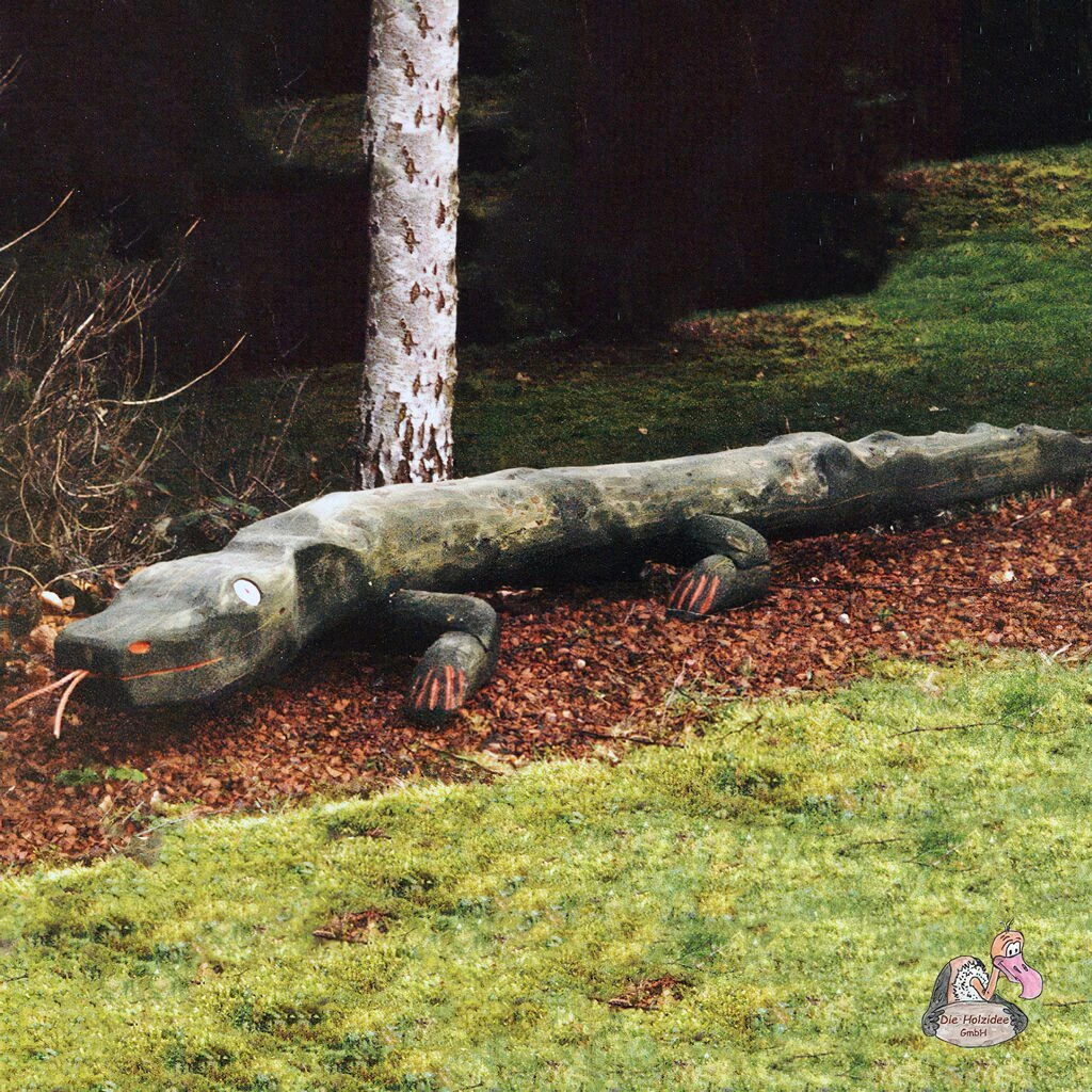 Stabile Waran Holzfigur Zum Sitzen Oder Balancieren Für Kinder - Waran Wawa 4 Stabile Waran Holzfigur Zum Sitzen Oder Balancieren Für Kinder - Waran Wawa – Bild 2