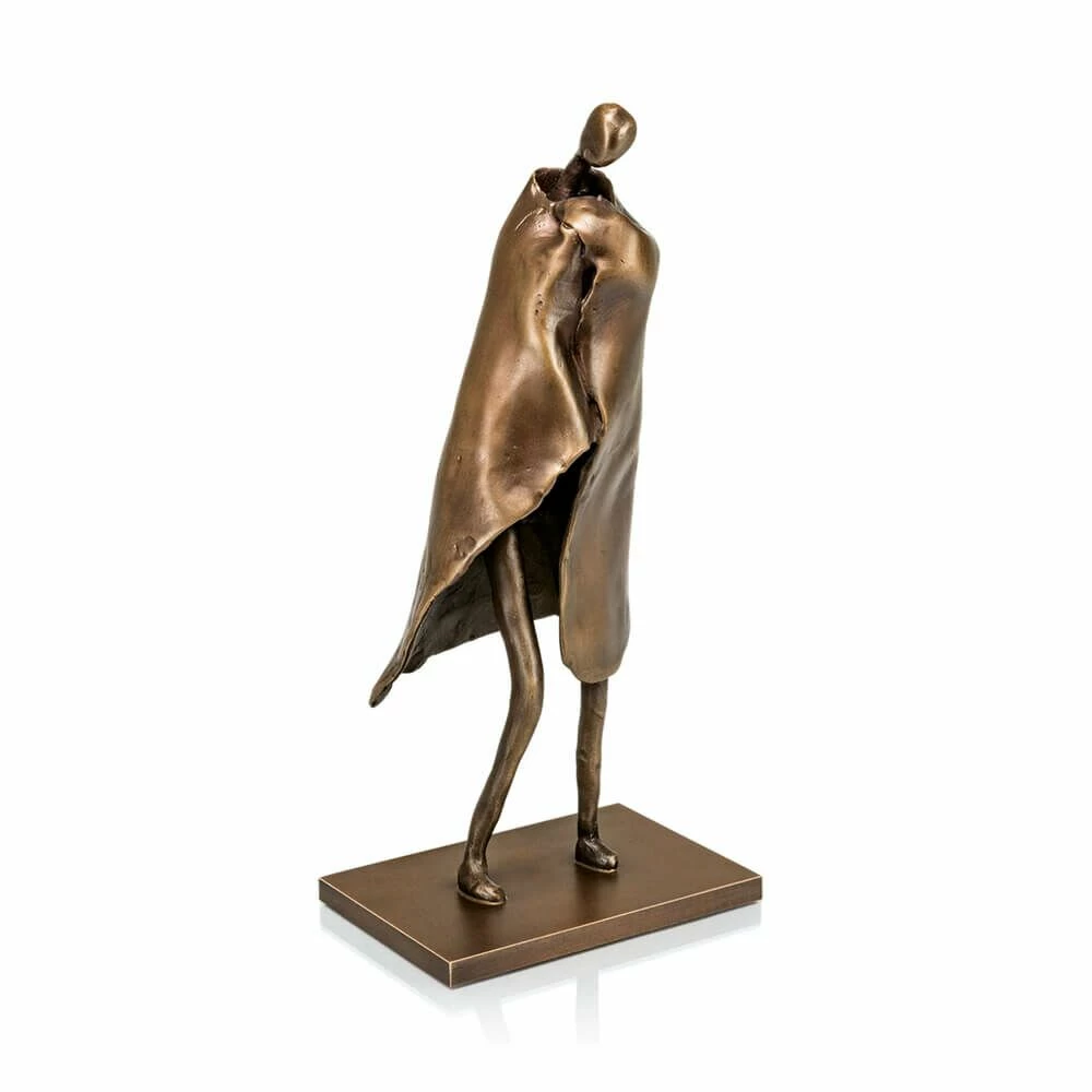 Stehende Bronze Menschenfigur Im Abstrakten Design - Nach Dem Bade 3 Stehende Bronze Menschenfigur Im Abstrakten Design - Nach Dem Bade