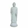 Stehende Buddha Gartenfigur Aus Polystone In Grau - Seborga