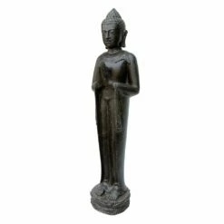 Stehende Buddha Skulptur Aus Steinugss Für Den Garten - Meridiem