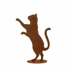 Stehende Katze Aus Metall In Rost Optik - Mimi