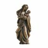 Stehende Maria Mit Jesuskind Auf Dem Arm - Bronzeguss - Madonna Lia
