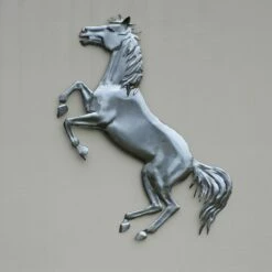 Steigendes Pferd Als Wandrelief Aus Edelstahl - Augendae