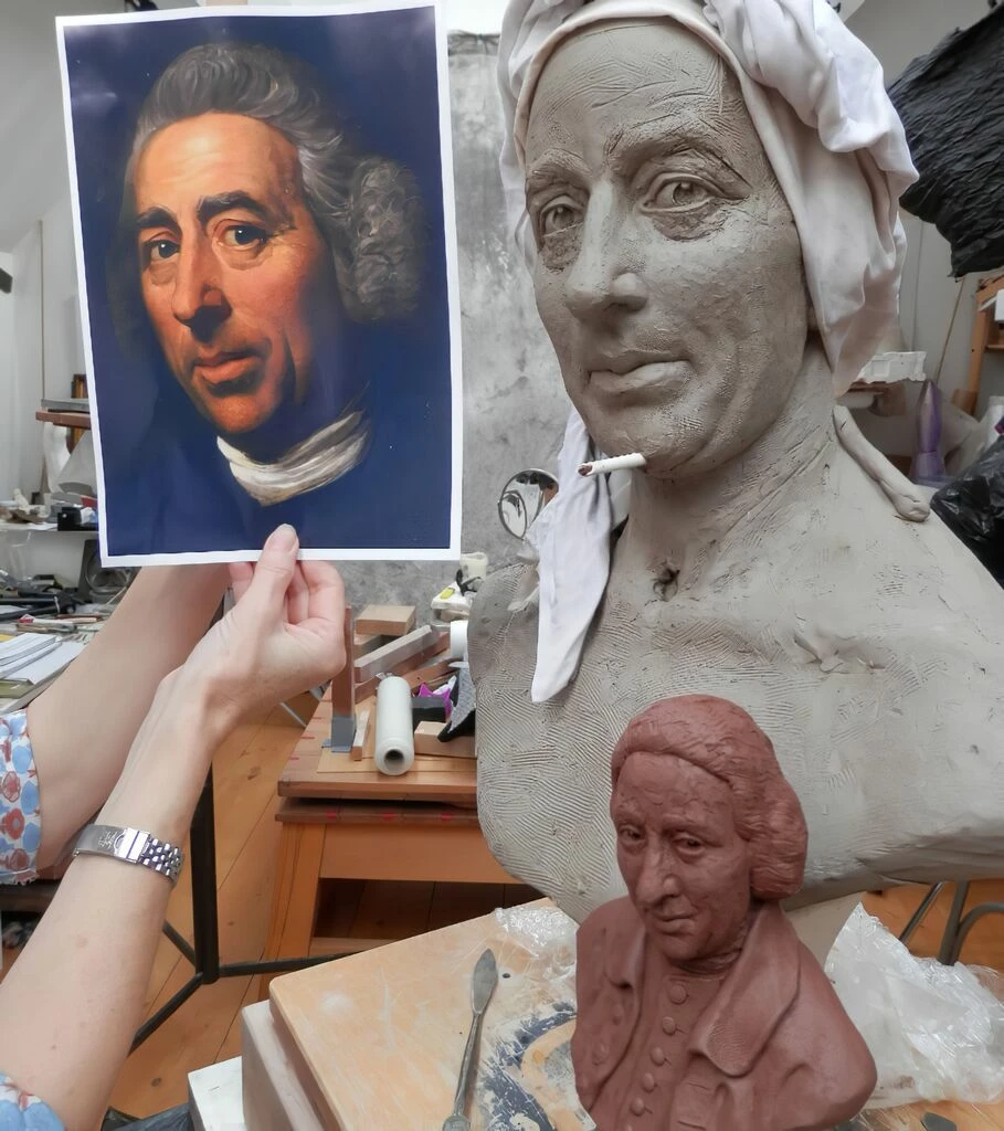 Stein Büste Lancelot 'Capability' Brown - Lancelot Brown 6 Stein Büste Lancelot 'Capability' Brown - Lancelot Brown – Bild 4