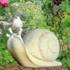 Stein Gartenfigur Mit Schnecke - Carla -Outlet GARTENTRAUM Store stein gartenfigur mit schnecke carla