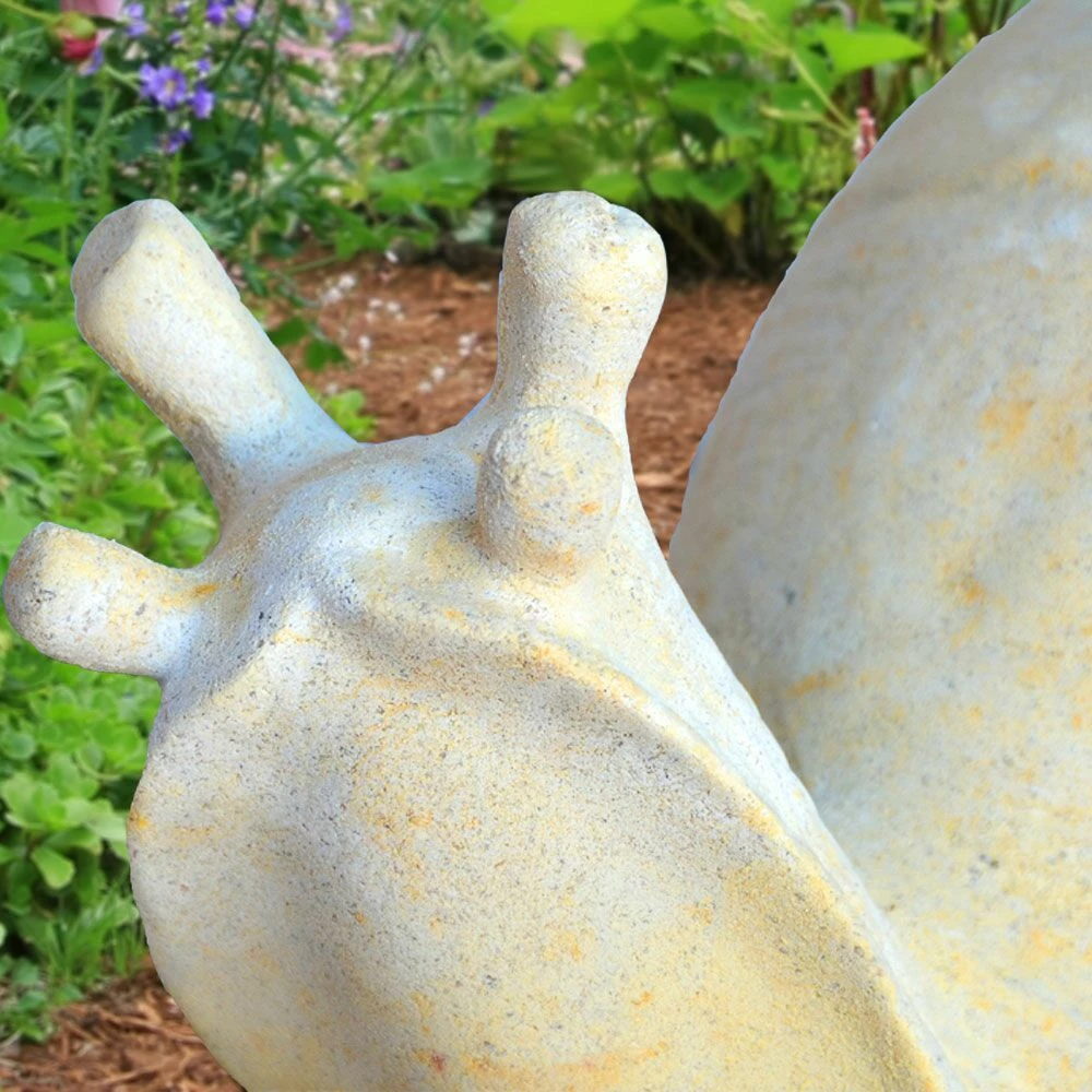 Stein Gartenfigur Mit Schnecke - Carla 4 Stein Gartenfigur Mit Schnecke - Carla – Bild 2