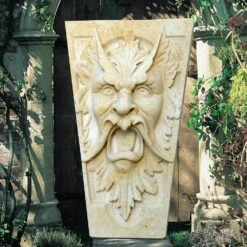 Stein Wandrelief Mit Speier - Bacchus