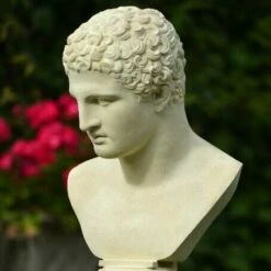 Steinguss Büste Für Den Garten - Athletico