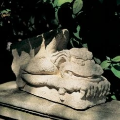 Steinguss Drachen Figur - Rambald