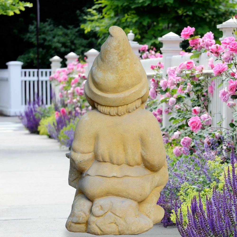 Steinguss Garten Zwerg Mit Laterne - Hieronymus 4 Steinguss Garten Zwerg Mit Laterne - Hieronymus – Bild 2