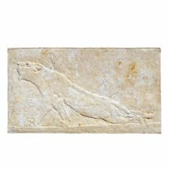 Steinguss Relief Für Die Wand Mit Verletztem Panther - Mazi