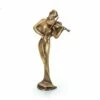 Stilistische Designerstatue Limitiert - Geigerin Aus Bronze - Armonia -Outlet GARTENTRAUM Store stilistische designerstatue limitiert geigerin aus bronze armonia