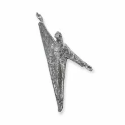 Stilistische Jesus Skulptur Zur Wandbefestigung - Aluminium - Kamadena Ivo