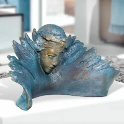 Stilvolle Bronzeskulptur Sonnenaufgang Mehrfarbig - Tag Und Nacht -Outlet GARTENTRAUM Store stilvolle bronzeskulptur sonnenaufgang mehrfarbig tag und nacht2