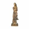 Stilvolle Bronzestatue Stehende Frauenfigur - Winter -Outlet GARTENTRAUM Store stilvolle bronzestatue stehende frauenfigur winter