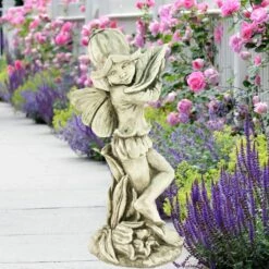 Stilvolle Deko Elfe Steinfigur - Campanula