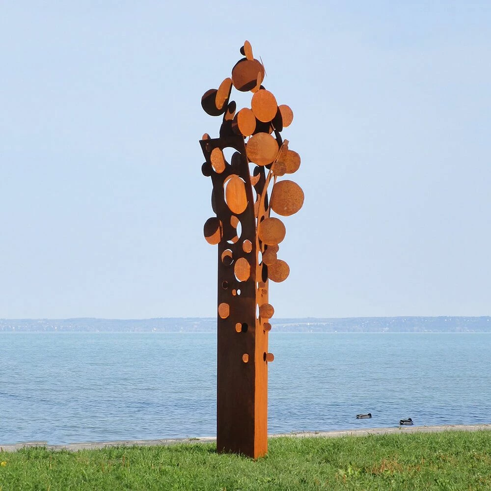 Stilvolle Gartenplastik Aus Rost Oder Glänzend - Zeitlos - Monnaie 3 Stilvolle Gartenplastik Aus Rost Oder Glänzend - Zeitlos - Monnaie