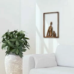 Stilvolles Bronze Wandrelief Mit Bilderrahmen - Pour Moi Deux -Outlet GARTENTRAUM Store stilvolles bronze wandrelief mit bilderrahmen pour moi deux2