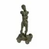Streng Limitierte Künstlerskulptur Eines Bronzemannes - Mann Mit Wagen -Outlet GARTENTRAUM Store streng limitierte kuenstlerskulptur eines bronzemannes mann mit wagen