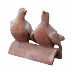 Tauben Aus Terrakotta Als Gartendekoration - Piccione