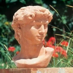 Terrakotta Männer Büste Für Den Garten - Sebastiano