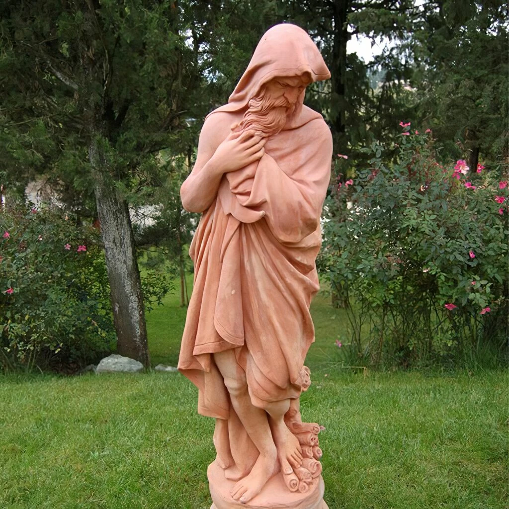 Terrakotta Mann Mit Umhang Und Bart - Sophos 3 Terrakotta Mann Mit Umhang Und Bart - Sophos