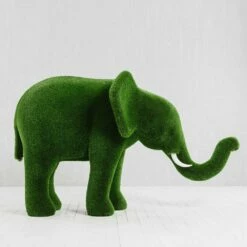 Topiary Elefant - Gartenskulptur Grün - GFK & Kunstrasen - Taru -Outlet GARTENTRAUM Store topiary elefant gartenskulptur gruen gfk kunstrasen taru4