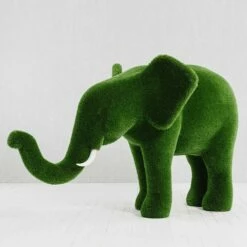 Topiary Elefant - Gartenskulptur Grün - GFK & Kunstrasen - Taru -Outlet GARTENTRAUM Store topiary elefant gartenskulptur gruen gfk kunstrasen taru5