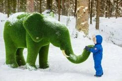 Topiary Elefant - Gartenskulptur Grün - GFK & Kunstrasen - Taru -Outlet GARTENTRAUM Store topiary elefant gartenskulptur gruen gfk kunstrasen taru9