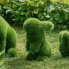 Topiary Gartenfigur Hase - GFK & Kunstrasen - Grün - Klopfer