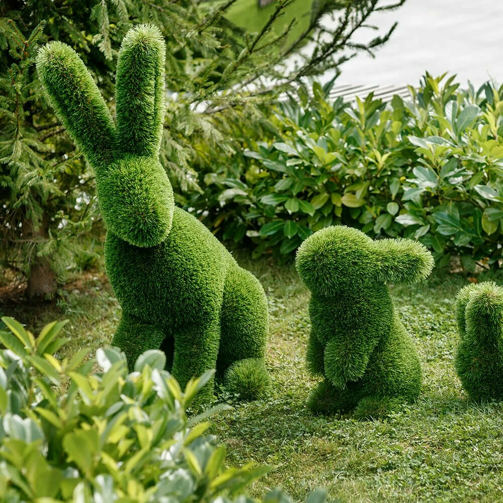 Topiary Gartenfigur Hase - GFK & Kunstrasen - Grün - Klopfer 4 Topiary Gartenfigur Hase - GFK & Kunstrasen - Grün - Klopfer – Bild 2