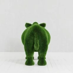 Topiary Nashorn Gartenfigur - GFK & Kunstrasen - Grün - Abiola -Outlet GARTENTRAUM Store topiary nashorn gartenfigur gfk kunstrasen gruen abiola3