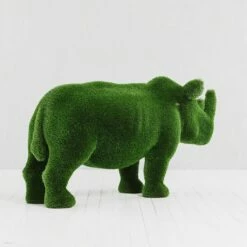 Topiary Nashorn Gartenfigur - GFK & Kunstrasen - Grün - Abiola -Outlet GARTENTRAUM Store topiary nashorn gartenfigur gfk kunstrasen gruen abiola5