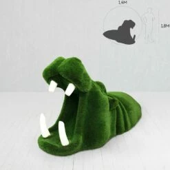 Topiary Nilpferd Im Wasser - Gartenfigur Aus Kunststoff - Nils